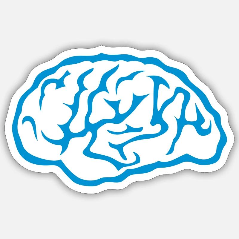 brain brain Sticker size S (10 x 10 cm)