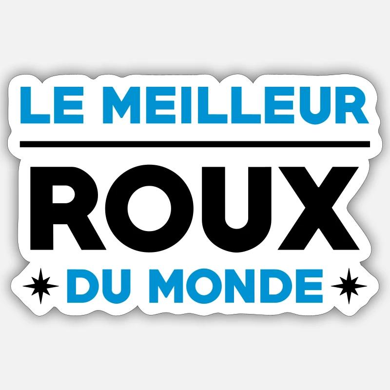 Roux / Rousse / Rousseur / Style / Mode / Rouquine - Sticker taille S (10 x 10 cm) - blanc mat