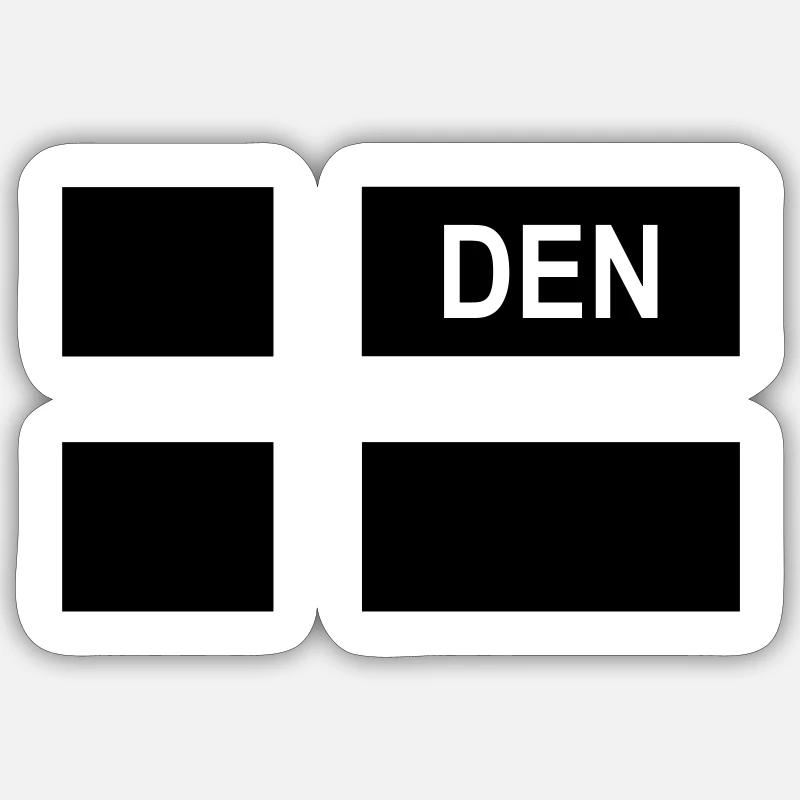 Danish Tactical Flag Denmark - Denmark - DEN Sticker size S (10 x 10 cm)