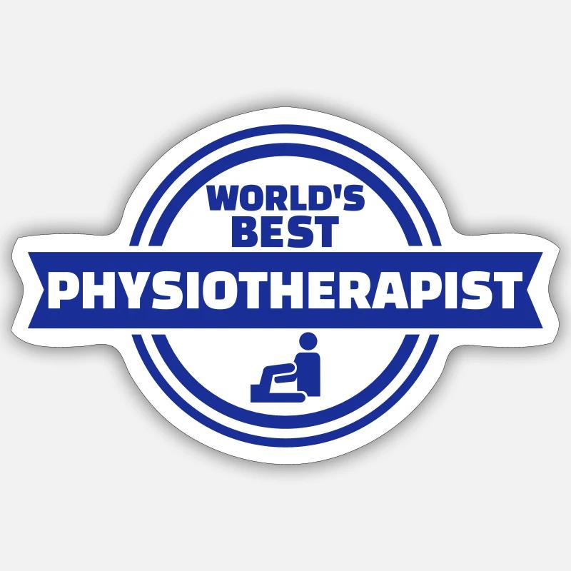 Physiotherapist - Sticker size S (10 x 10 cm) - white matte