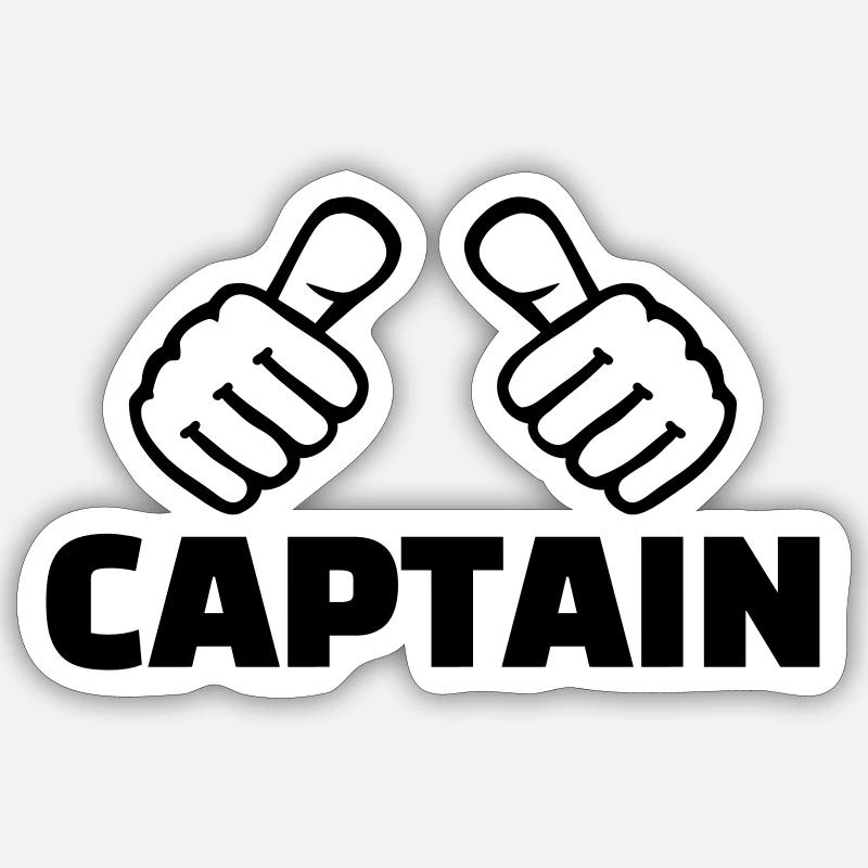 Capitaine Sticker taille S (10 x 10 cm)