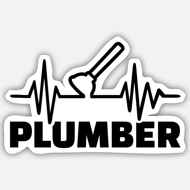 Plumber Sticker size S (10 x 10 cm)