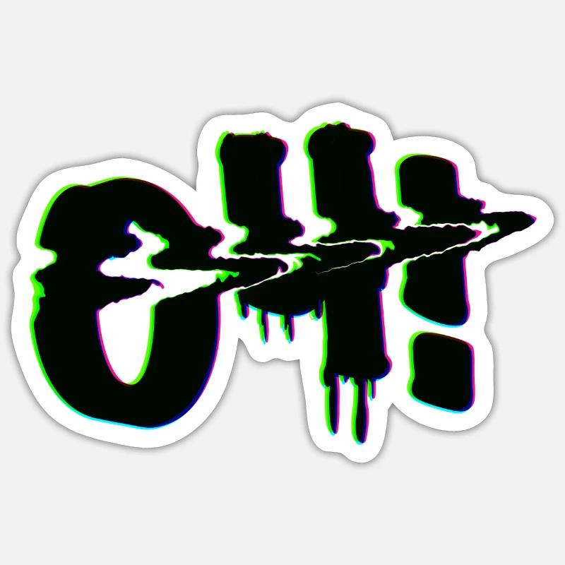 Oh! - Sticker taille S (10 x 10 cm) - blanc mat
