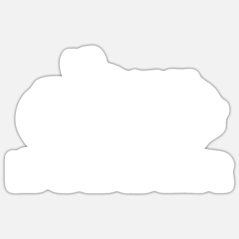 Bobber - Sticker taille S (10 x 10 cm) - blanc mat
