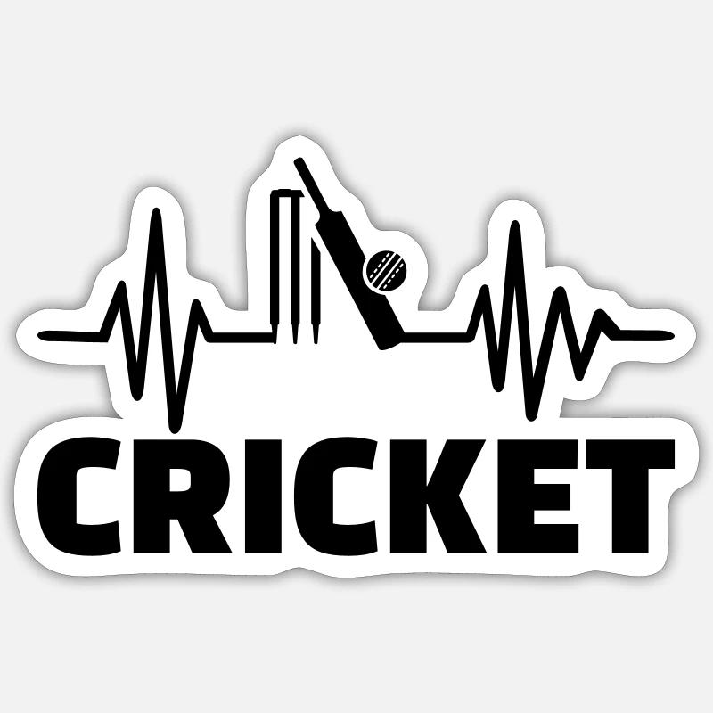 Cricket - Sticker taille S (10 x 10 cm) - blanc mat