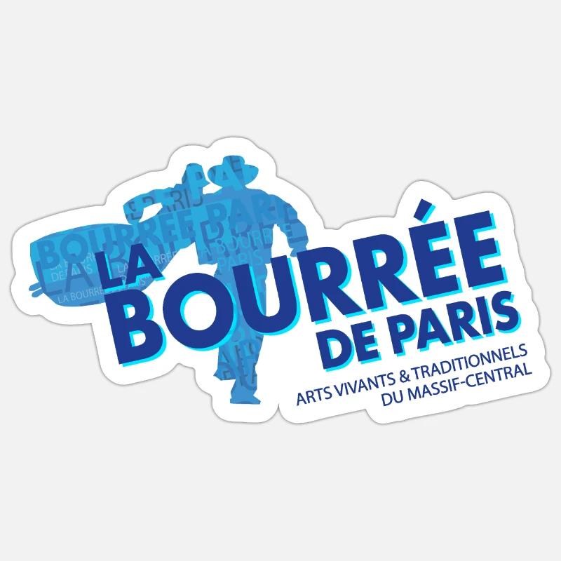 Logo La Bourrée Sticker taille S (10 x 10 cm)