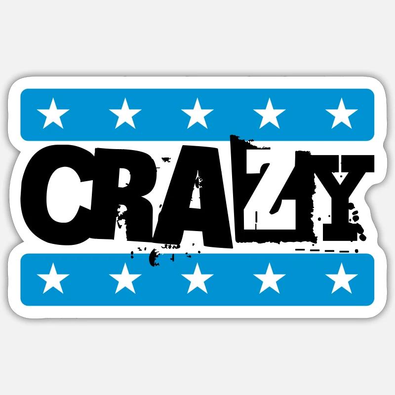 Crazy Sticker Größe S (10 x 10 cm)