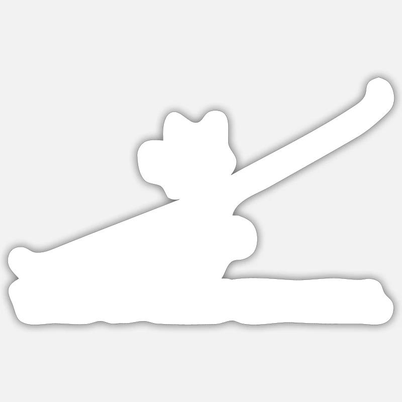 That's how it works for us glider pilots - Sticker size S (10 x 10 cm) - white matte