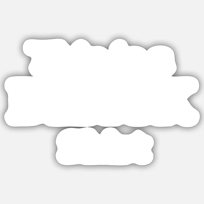 Tshirt noir - Sticker taille S (10 x 10 cm) - blanc mat