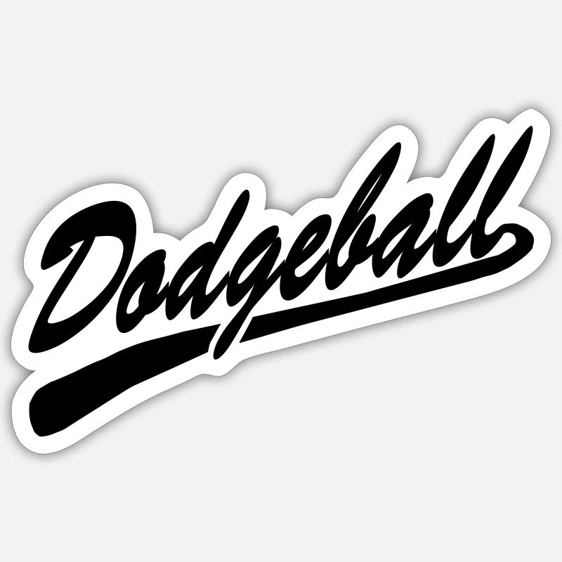 Dodgeball - Sticker size S (10 x 10 cm) - white matte