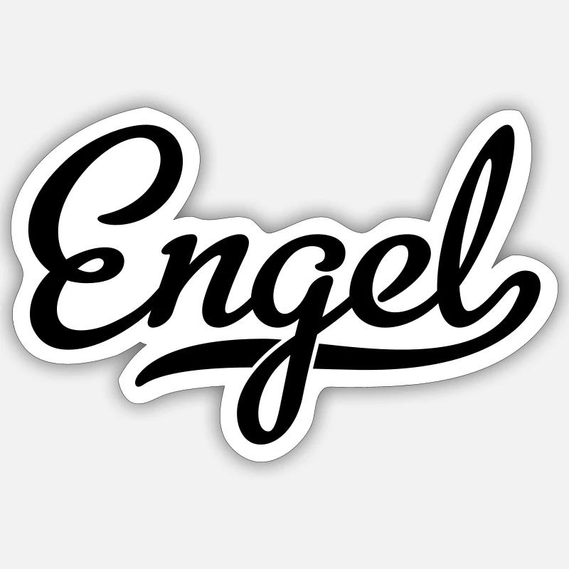 ENGEL - Sticker Größe S (10 x 10 cm) - Mattweiß