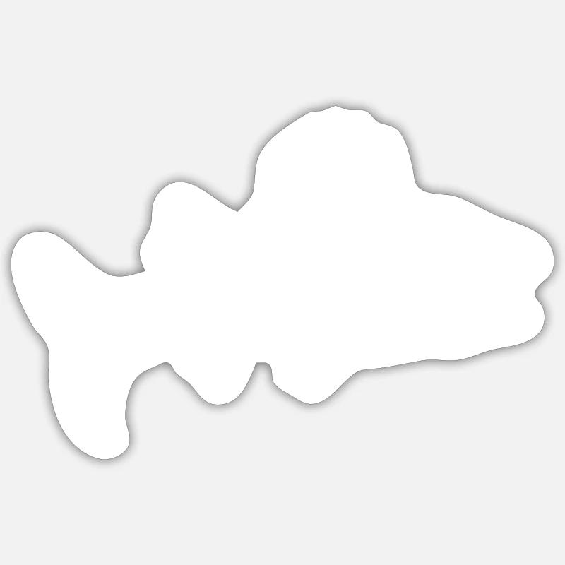 Pikeperch Sticker size S (10 x 10 cm)