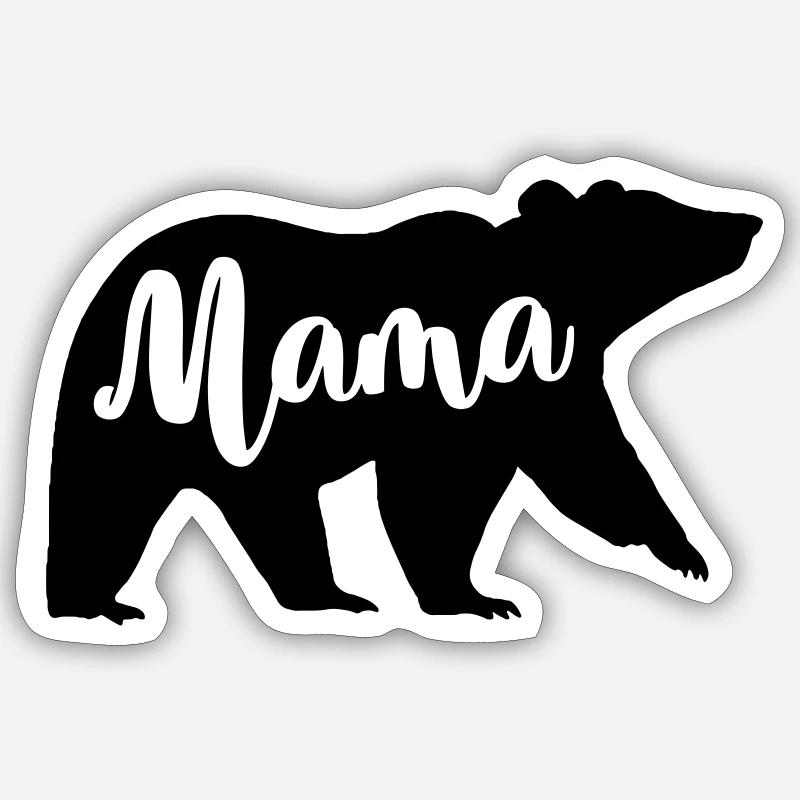 Maman - Sticker taille S (10 x 10 cm) - blanc mat
