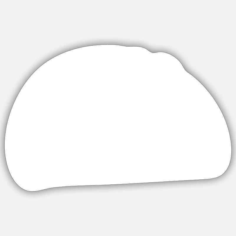 Taco - Sticker taille S (10 x 10 cm) - blanc mat