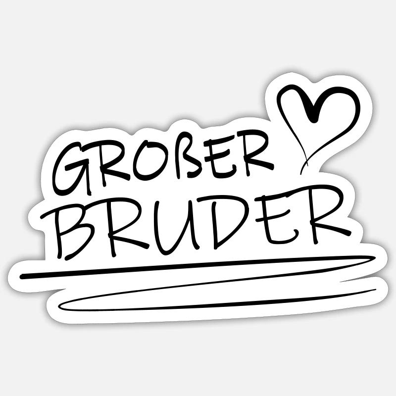 Großer Bruder Sticker Größe S (10 x 10 cm)
