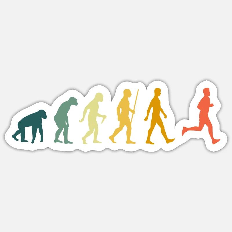 Jogging Evolution Runner Jogger Sticker size S (10 x 10 cm)
