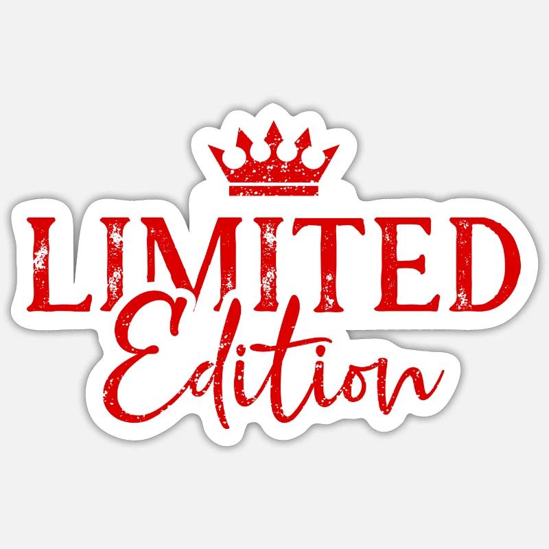 Couronne en édition limitée - Sticker taille S (10 x 10 cm) - blanc mat