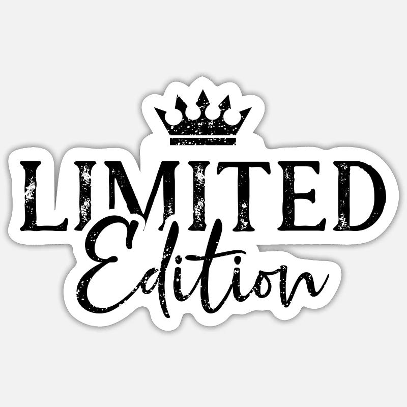 Couronne en édition limitée - Sticker taille S (10 x 10 cm) - blanc mat