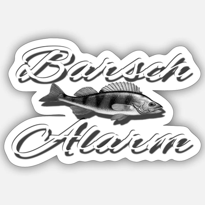 Perch alert - Sticker size S (10 x 10 cm) - white matte