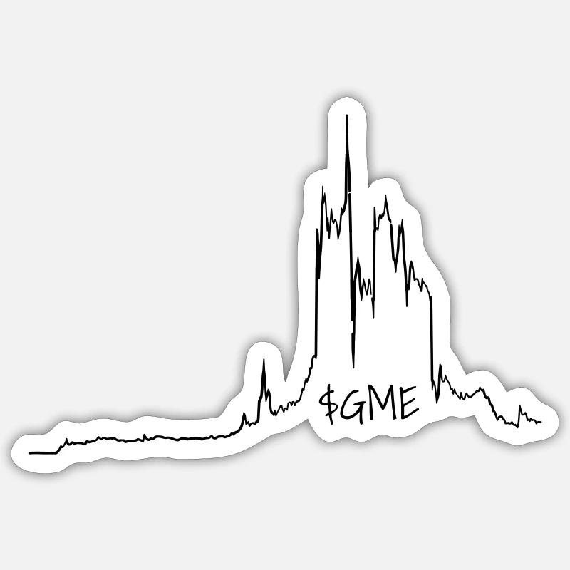 Gamestop Action Chart - Sticker size S (10 x 10 cm) - white matte
