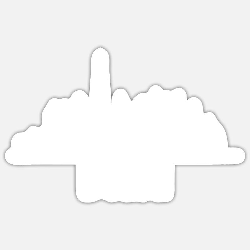 Dubai Skyline UAE , dubai - Sticker size S (10 x 10 cm) - white matte