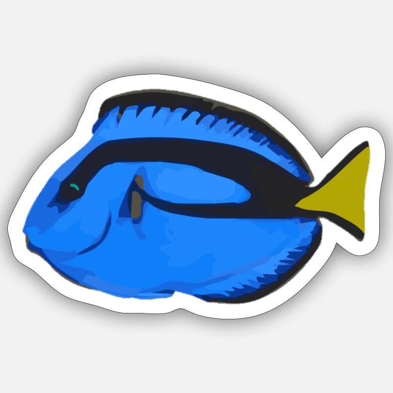 Pallets Doctorfish Sticker size S (10 x 10 cm)