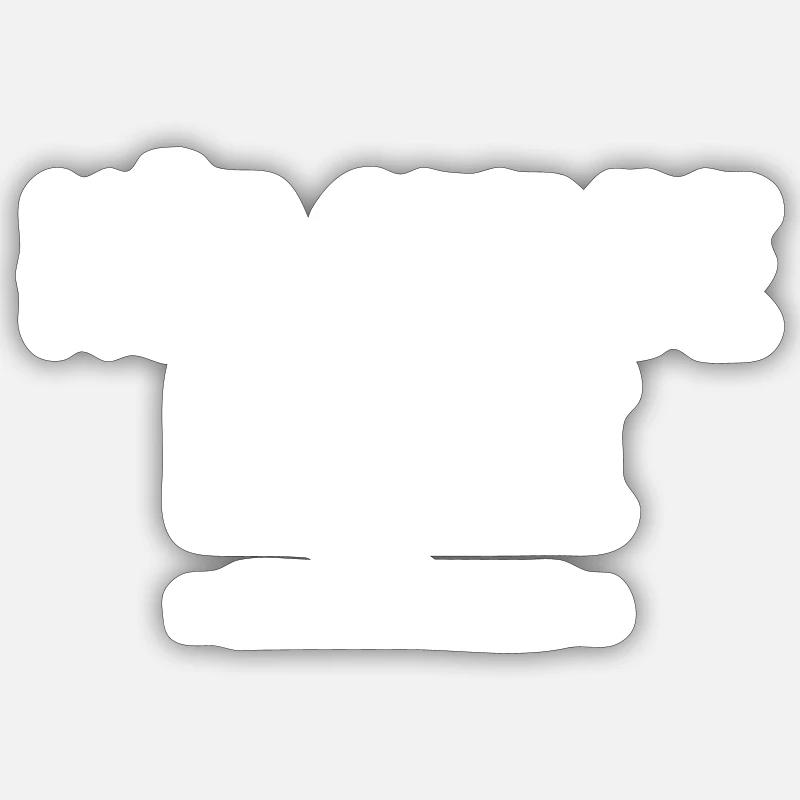 Hör Off De Muddi Spruch - Sticker Größe S (10 x 10 cm) - Mattweiß
