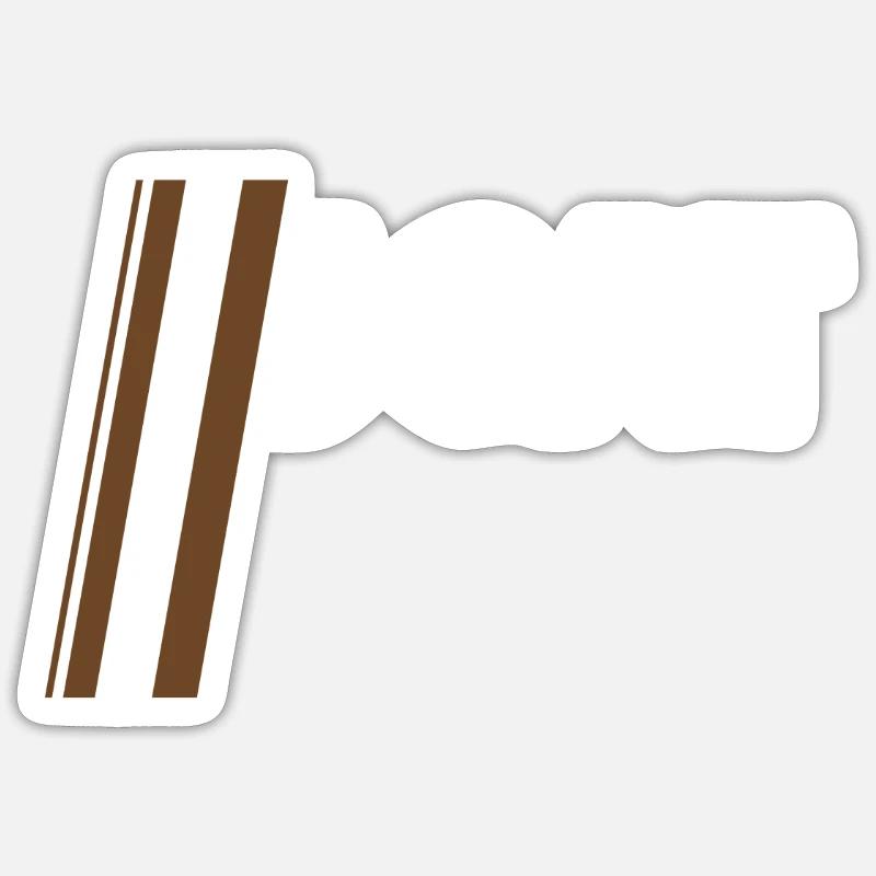 Scat - Sticker taille S (10 x 10 cm) - blanc mat
