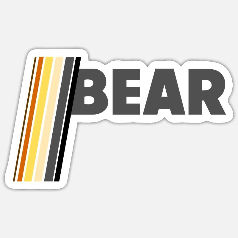 Bear - Sticker size S (10 x 10 cm) - white matte