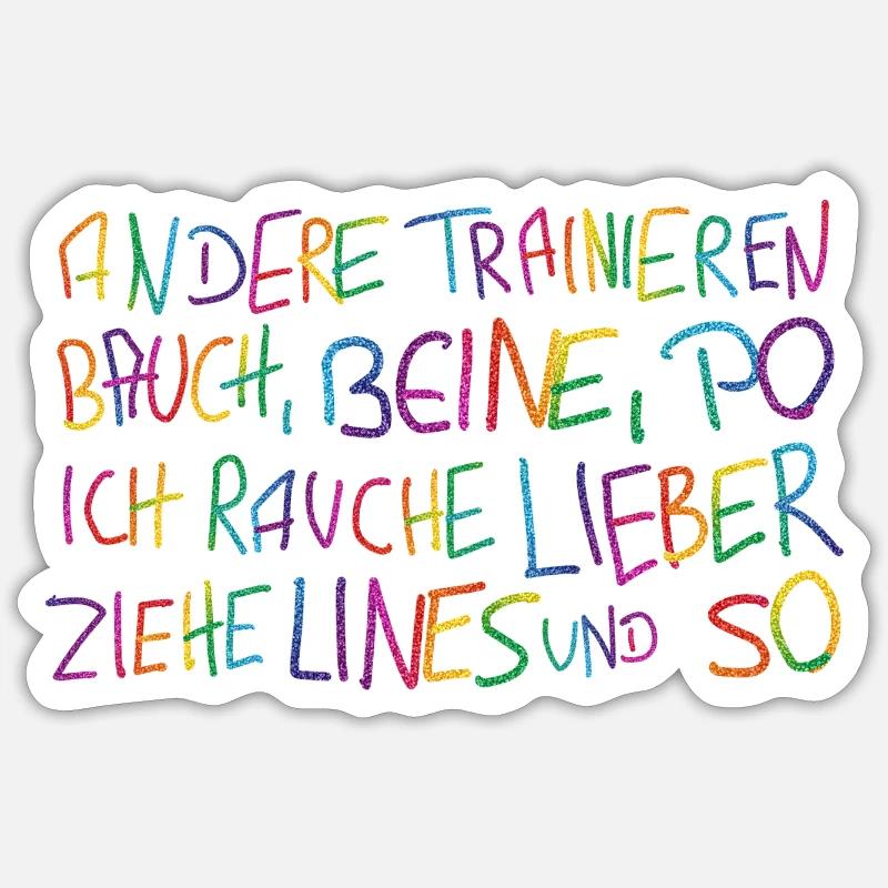 lines et - Sticker taille S (10 x 10 cm) - blanc mat