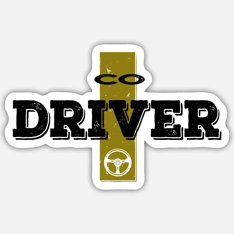 Co Driver Sticker taille S (10 x 10 cm)