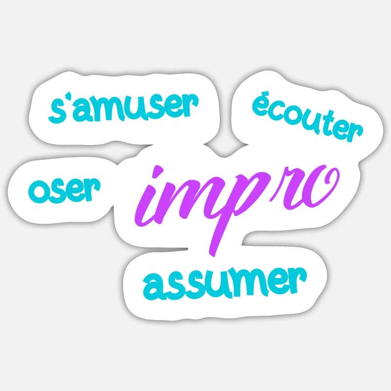 Spaß mit impro Sticker Größe S (10 x 10 cm)
