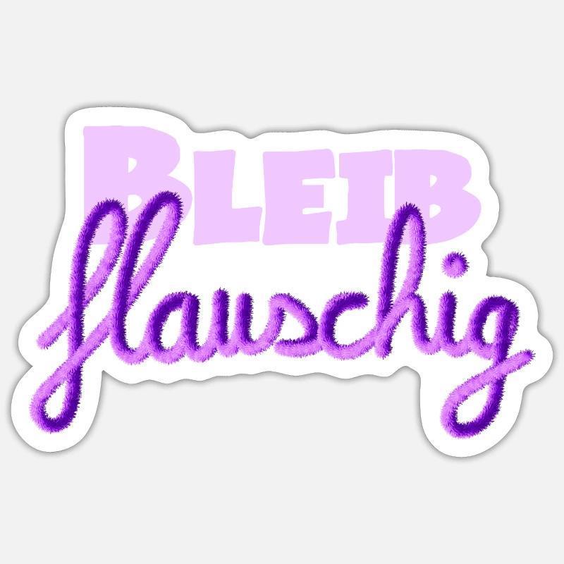 Reste calme - Sticker taille S (10 x 10 cm) - blanc mat