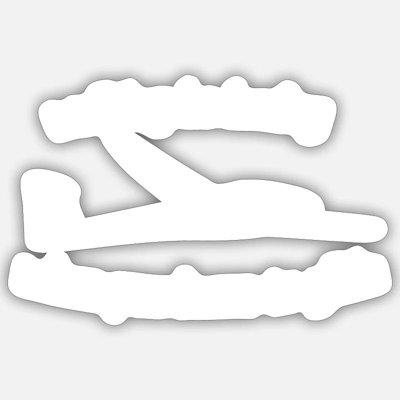 Glider Gliding Glider Glider Pilot Pilot Sticker size S (10 x 10 cm)