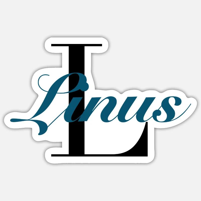 Linus - Sticker Größe S (10 x 10 cm) - Mattweiß