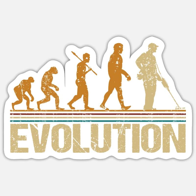 Probe-goer metal dector Evolution Vintage Sticker size S (10 x 10 cm)