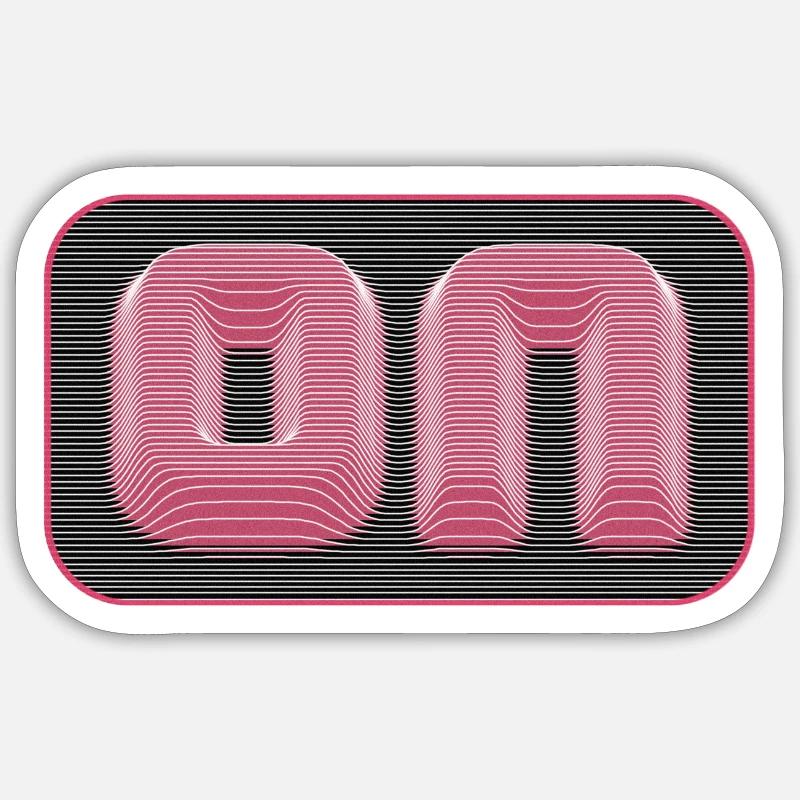 On Pull Effect - Sticker size S (10 x 10 cm) - white matte
