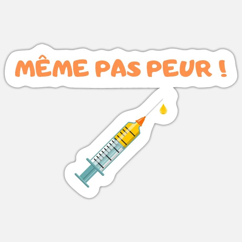 MÊME PAS PEUR Sticker taille S (10 x 10 cm)