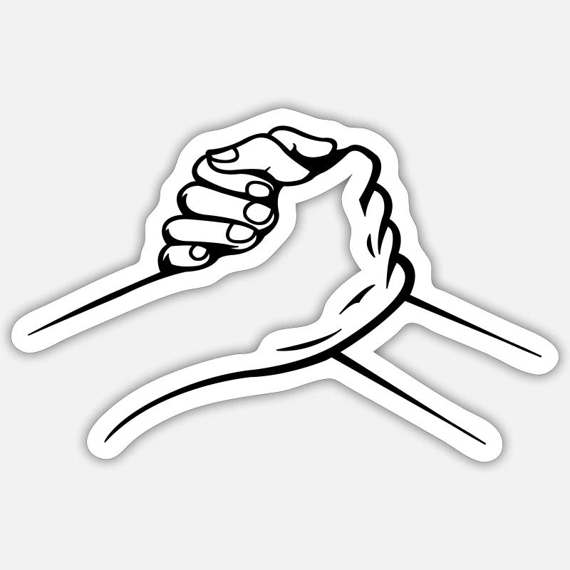 mains Sticker taille S (10 x 10 cm)