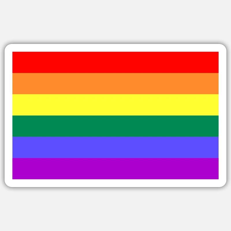 Rainbow flag for tolerance Sticker size S (10 x 10 cm)