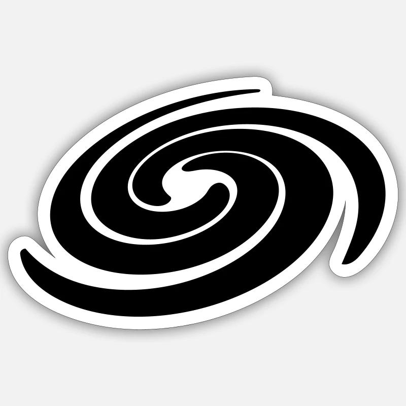 Spirale dans toutes les couleurs de Vector Sticker taille S (10 x 10 cm)