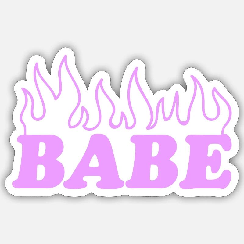 Babe Sticker size S (10 x 10 cm)