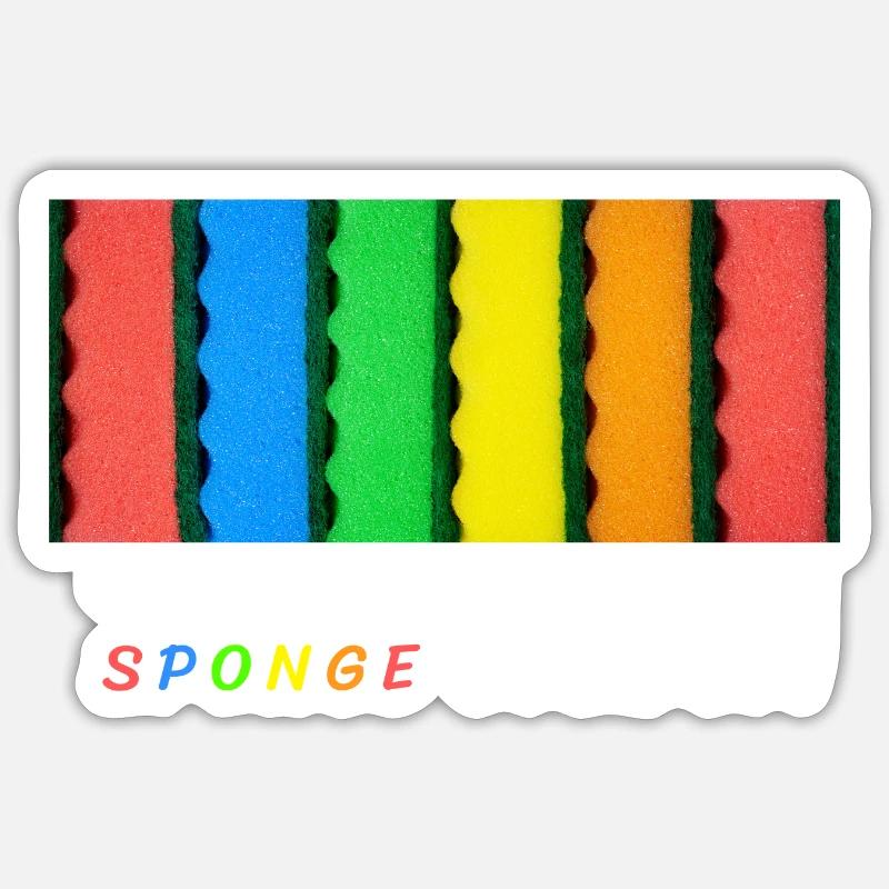 Sponge over it Sticker size S (10 x 10 cm)