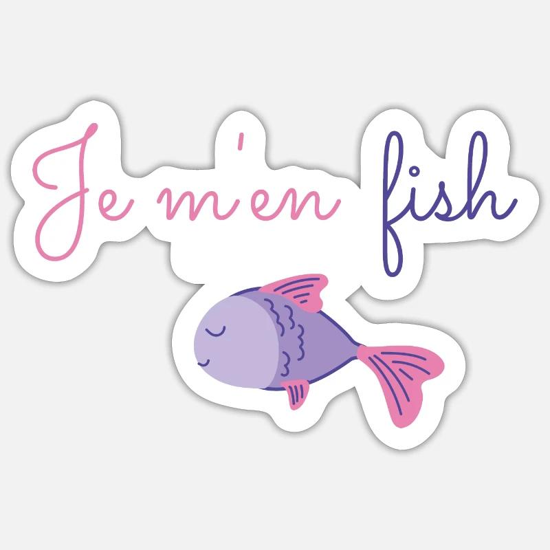 fishe Sticker taille S (10 x 10 cm)