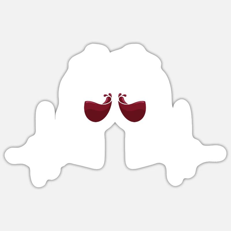 Vignerons Vignerons - Sticker taille S (10 x 10 cm) - blanc mat