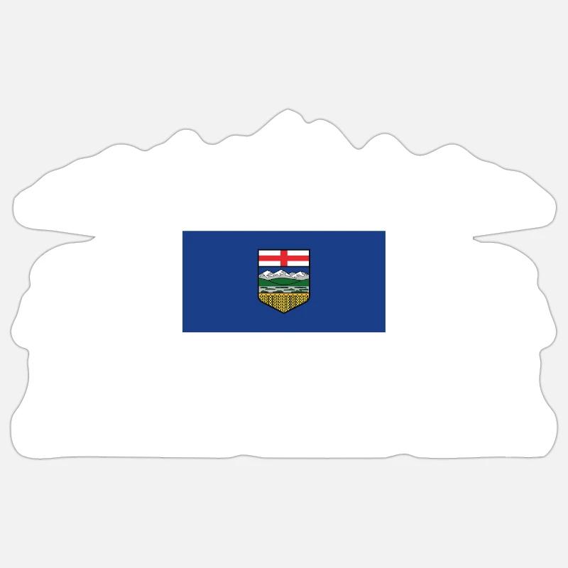 Alberta - Sticker taille S (10 x 10 cm) - blanc mat