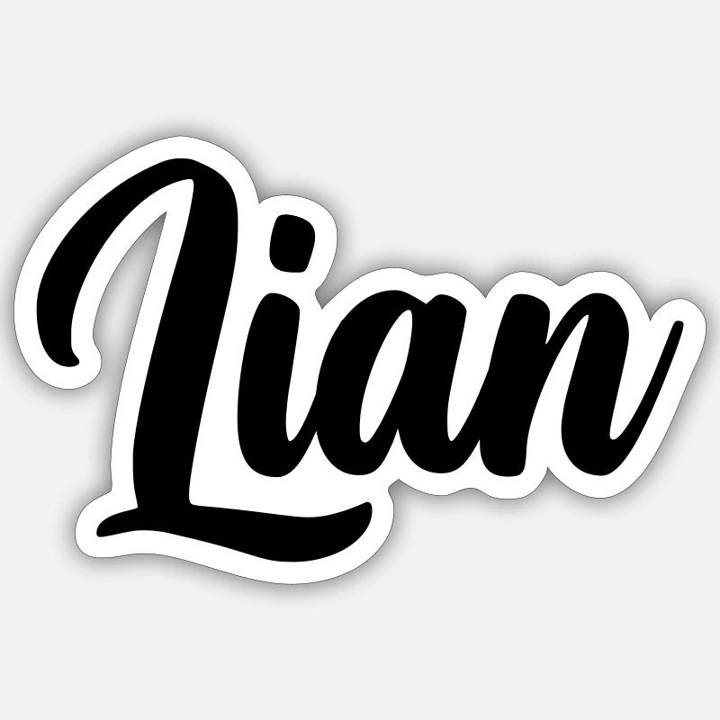 Lian - Sticker size S (10 x 10 cm) - white matte