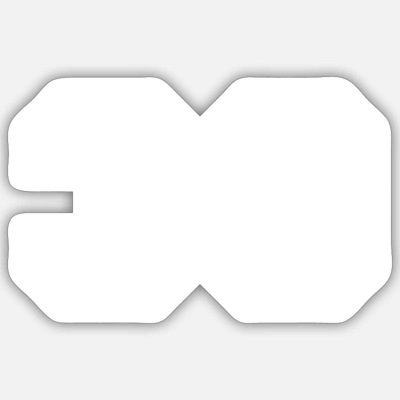 Symbole de 30 chiffres - Sticker taille S (10 x 10 cm) - blanc mat