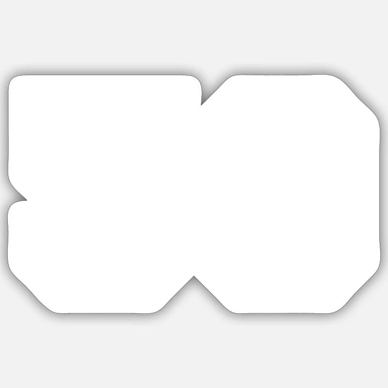 Symbole de nombre 50 - Sticker taille S (10 x 10 cm) - blanc mat