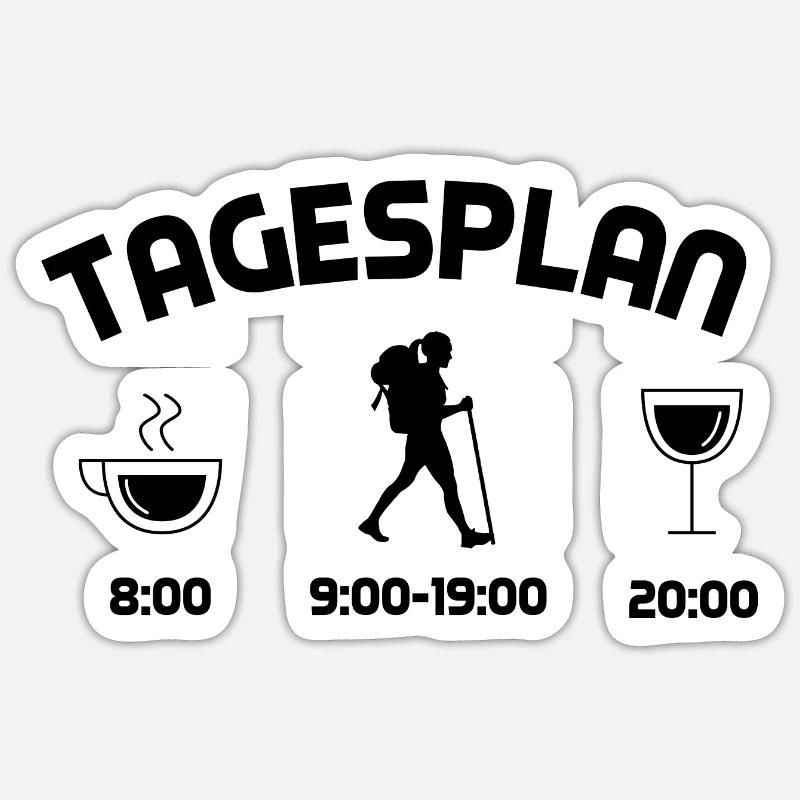 Tagsplan 1 - (2) Sticker Größe S (10 x 10 cm)